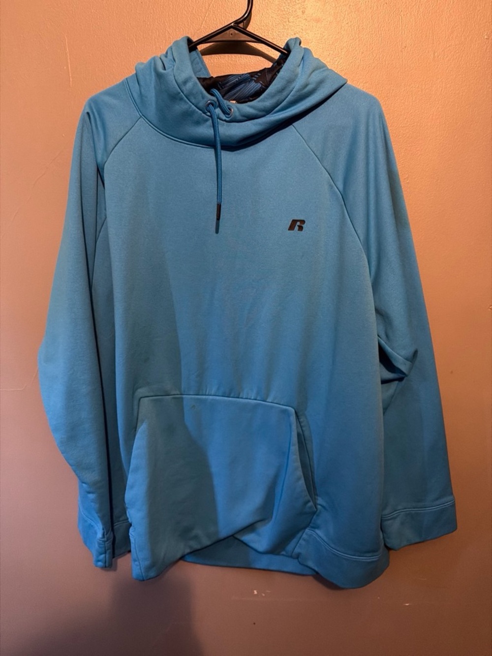 Russell Athletic Teal Blue Hooded Pullover